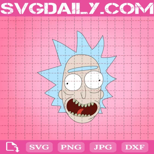 Rick Sanchez Face Svg