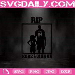 Rip Kobe And Gianna Svg