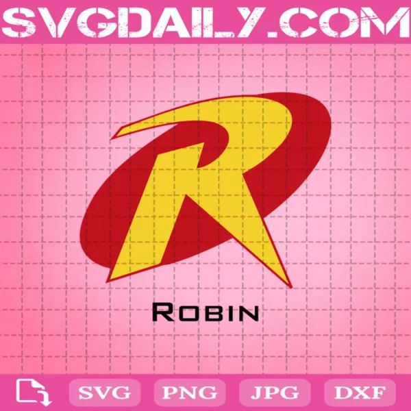 Robin Logo Svg, Superhero Svg