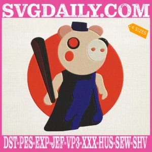 Roblox Piggy Embroidery Design