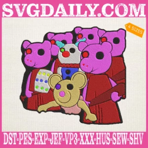 Roblox Piggy Embroidery Design