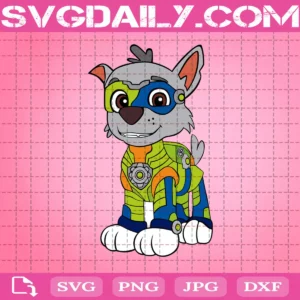Rocky Mighty Pups Svg