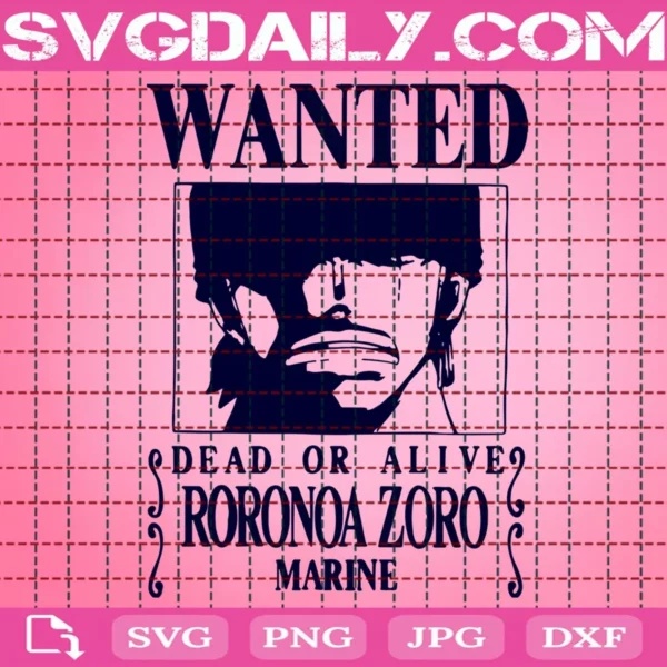 Roronoa Zoro Svg - Svgdaily Daily Free Premium Svg Files