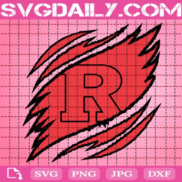 Rutgers Scarlet Knights Claws Svg