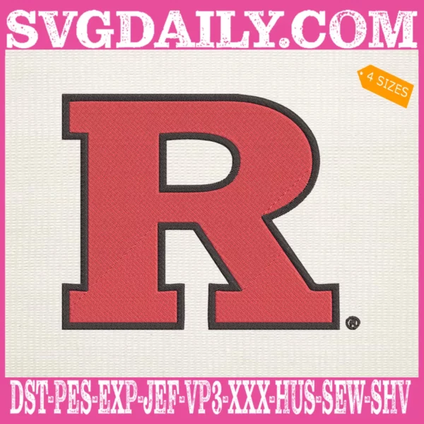 Rutgers Scarlet Knights Embroidery Machine