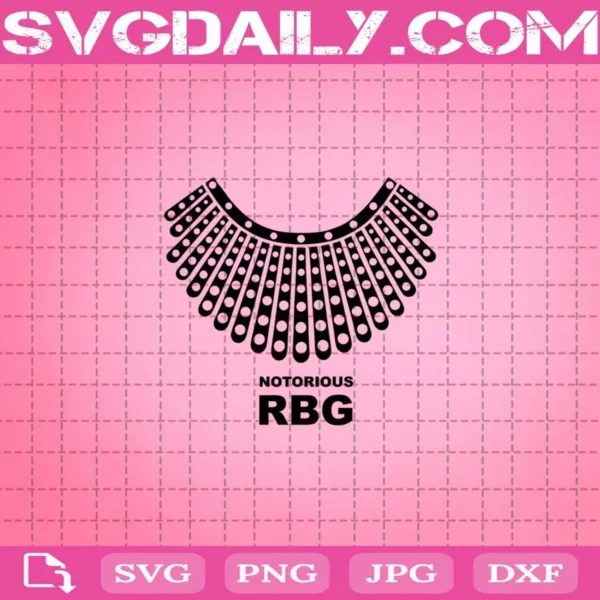 Ruth Bader Ginsburg Dissent Collar Notorious Rbg Svg