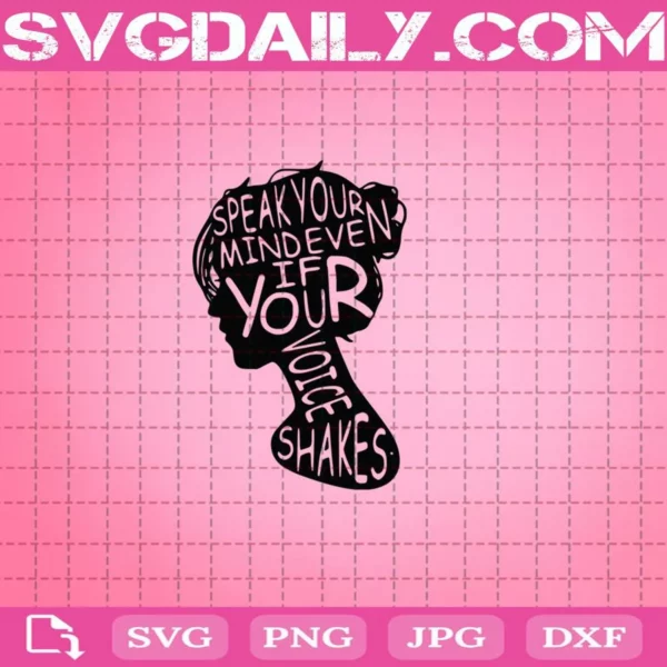 Ruth Bader Speak Your Mind Even If Your Voice Shakes Svg