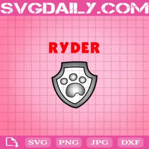 Ryder Badge Svg, Paw Patrol Ryder Svg