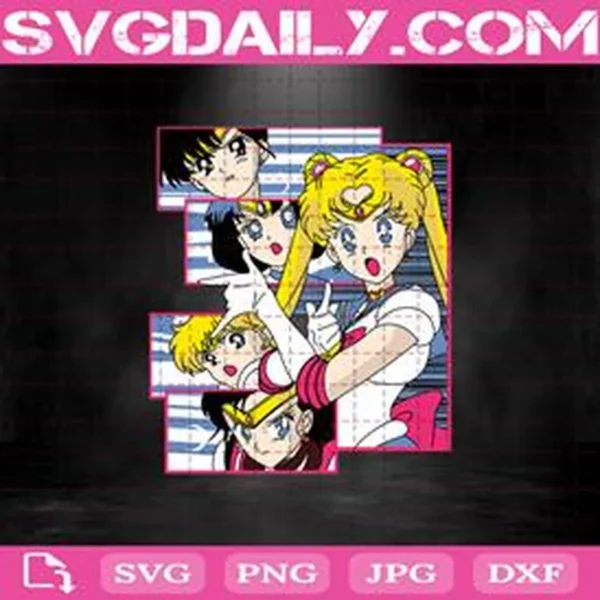 Sailor Moon Svg, Sailors Anime Svg
