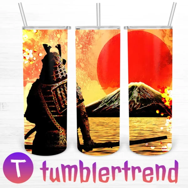 Samurai Front Of The Sun 20oz Tumbler Skinny