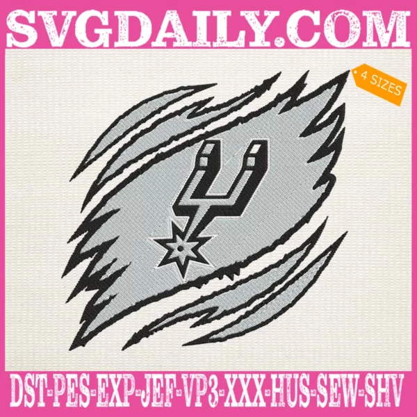 San Antonio Spurs Embroidery Design