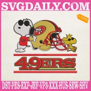 San Francisco 49ers Snoopy Embroidery Files