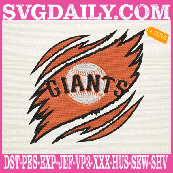 San Francisco Giants Embroidery Design