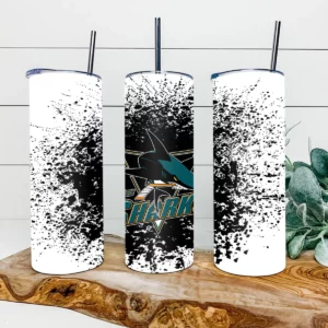 San Jose Sharks Hockey 20oz Skinny Tumbler