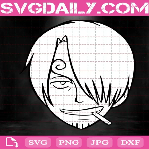 Sanji Face Svg, Vinsmoke Sanji Svg