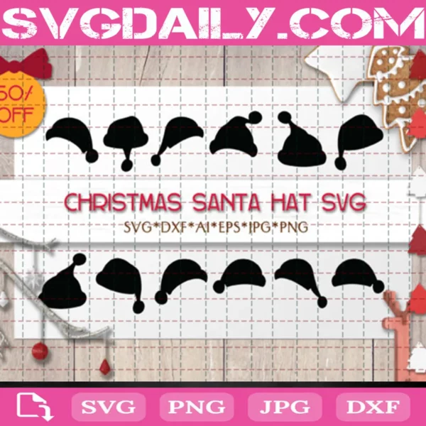 Santa Claus Hat Bundle Svg Free