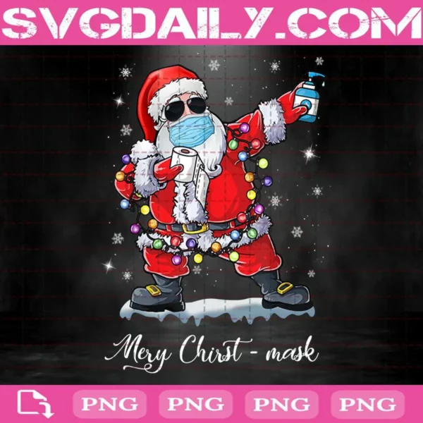 Santa Claus Merry Christ - Mask Png