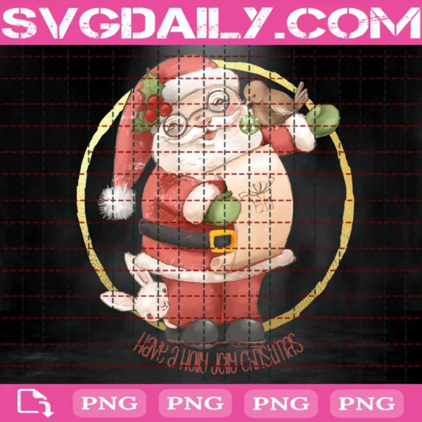 Santa Claus Png, Have A Holly Jolly Christmas Png