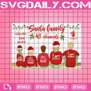 Santa Family Clipart