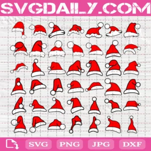 Santa Hat Bundle Svg Free