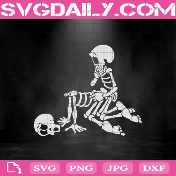 Sex Love And Skeleton Svg