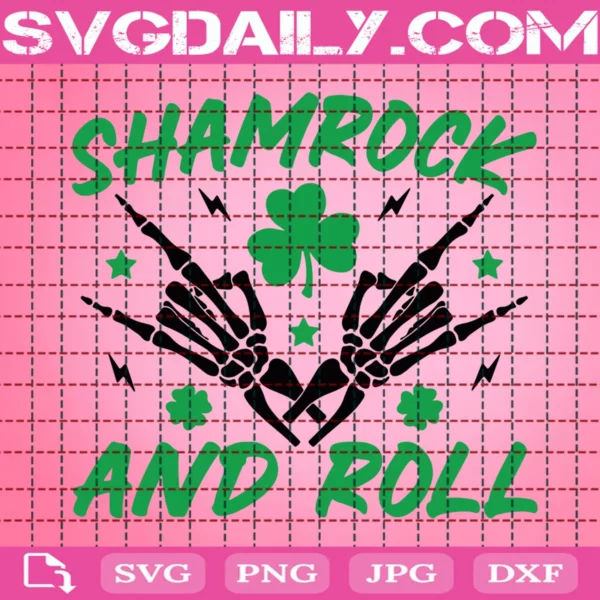 Shamrock And Roll Svg