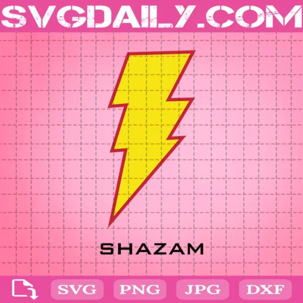 Shazam Logo Svg, Dc Comic Svg