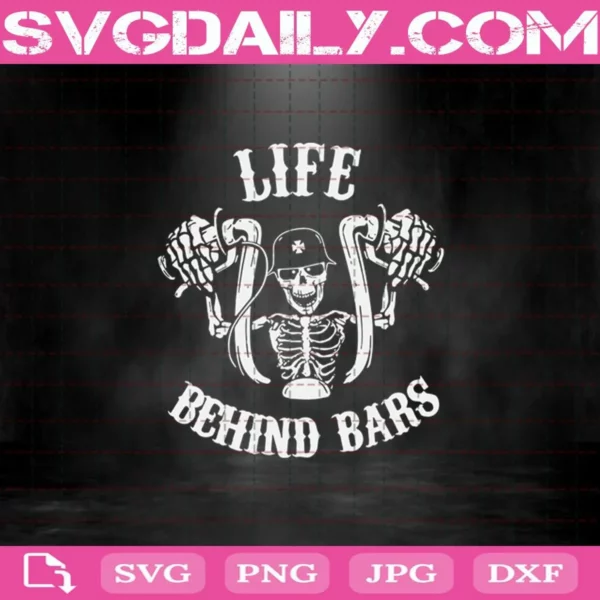 Skeleton Life Behind Bars Svg