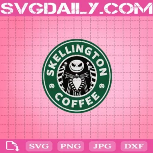 Skellington Coffee Starbucks Svg