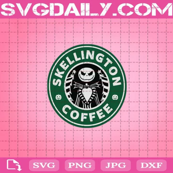 Skellington Coffee Starbucks Svg