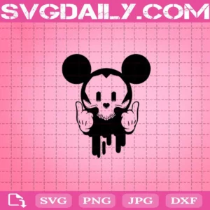 Skull Mickey Mouse Halloween Svg