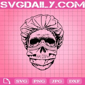 Skull Nurse Svg, Nurselife Skull Svg