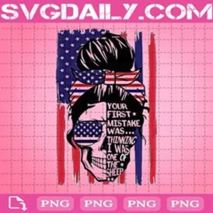Skull Png, America Flag Png
