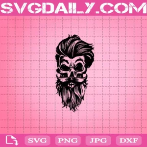 Skull Style Svg, Skull Barber Svg