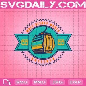 Skyliner People Mover Disneyland Magic Kingdom Walt Disney World Attraction Show Theme Park Mickey Mouse Svg
