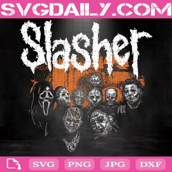 Slasher Svg, Horror Characters Svg