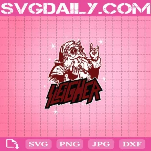 Sleigher Santa Christmas Svg