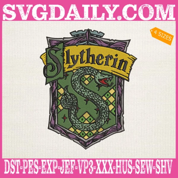 Slytherin Embroidery Files