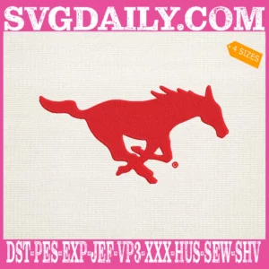 SMU Mustangs Embroidery Machine