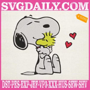 Snoopy And Woodstock Embroidery Files