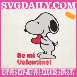 Snoopy Bemi Valentine Embroidery Files