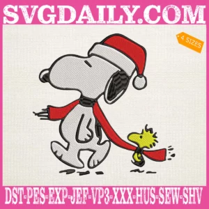Snoopy Christmas Embroidery Files