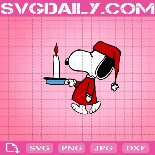 Snoopy Christmas Svg