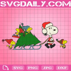 Snoopy Christmas Svg