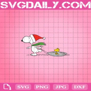 Snoopy Christmas With Woodstock Svg
