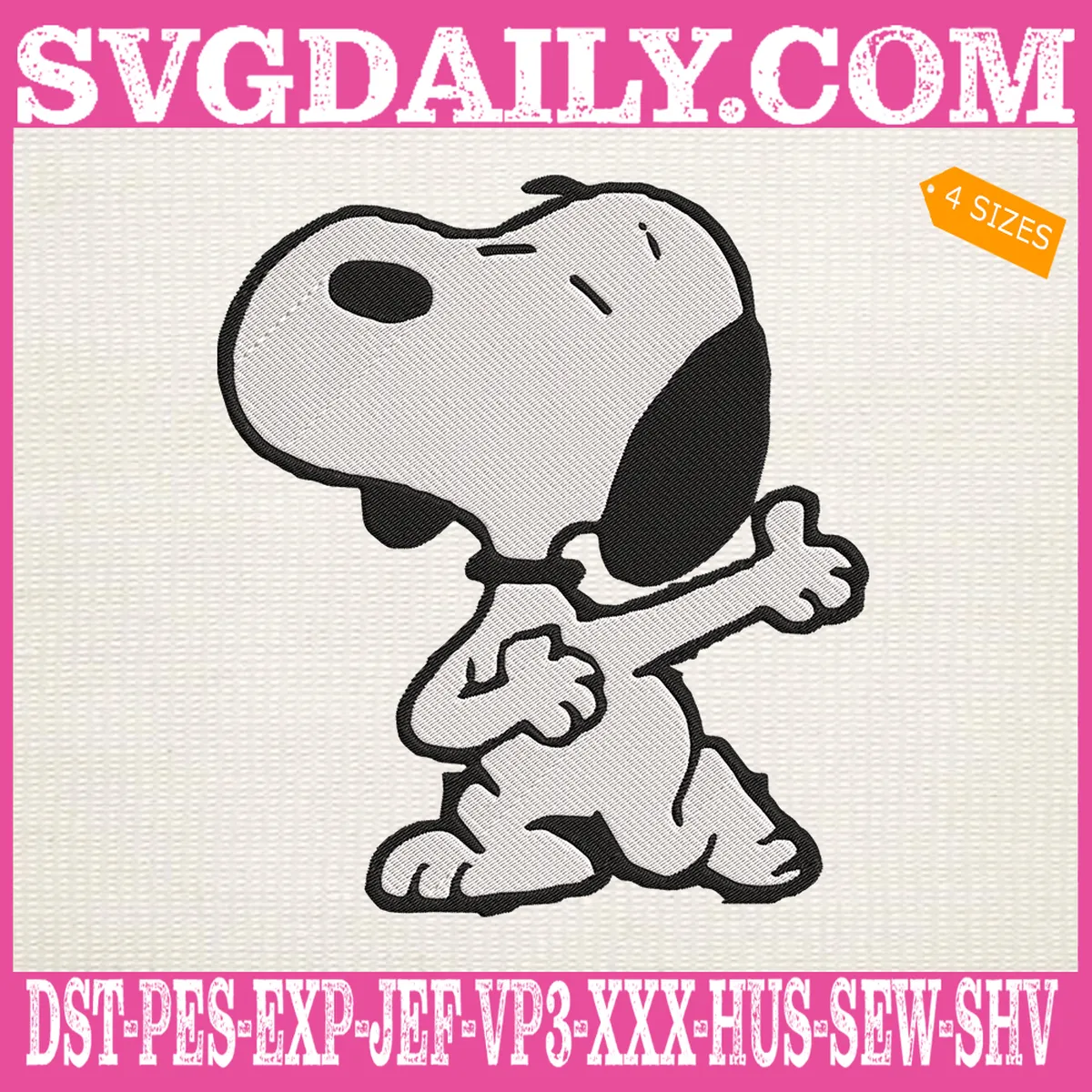 Snoopy Embroidery Files - Daily Free Premium Svg Files