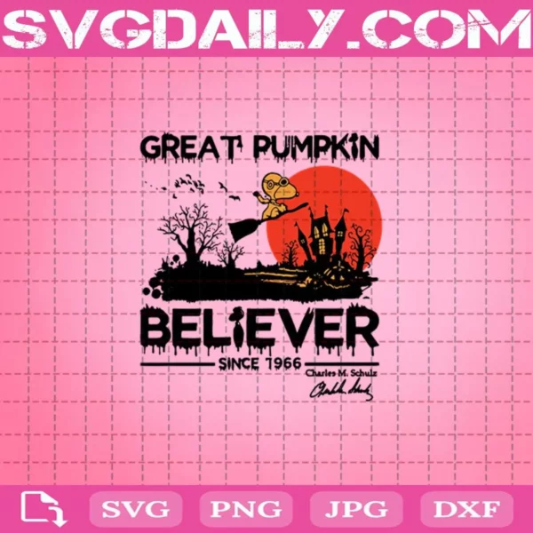 Snoopy Great Pumpkin Believer Since 1966 Svg