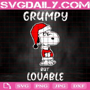 Snoopy Grumpy But Lovable Svg