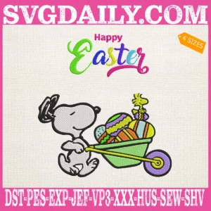 Snoopy Happy Easter Embroidery Files
