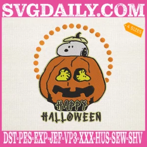 Snoopy Happy Halloween Embroidery Files